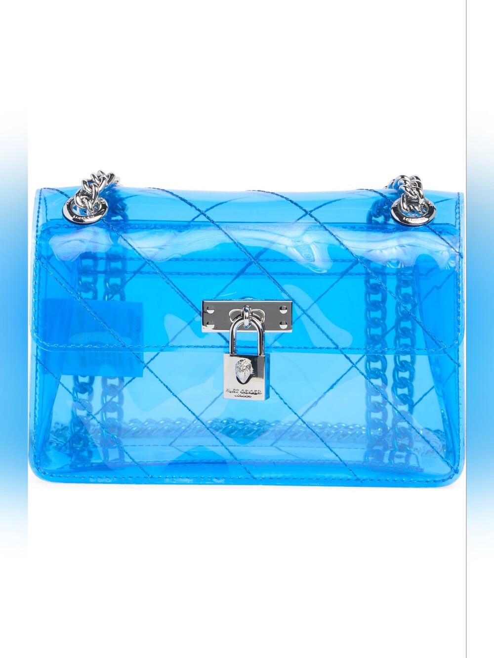 Kurt Geiger London Blue Mini Brixton Vinyl Crossbody Bag New